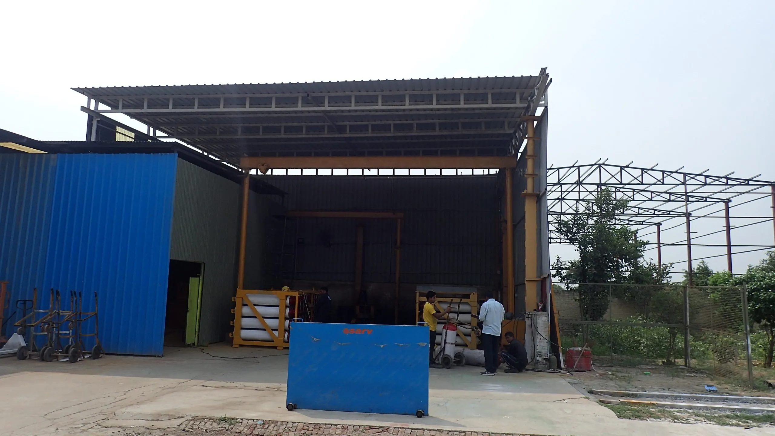 The testing shed at our Greater Noida station